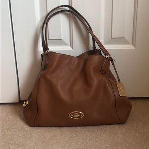 Like New! Coach Brown Leather Carryall